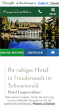 Mobile Screenshot of hotel-langenwaldsee.de